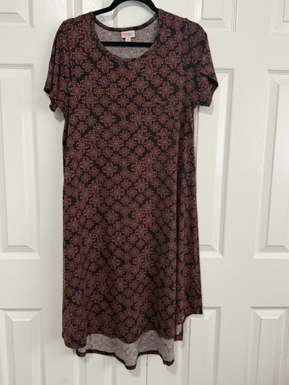 Aztec Heathered LuLaRoe Carly Dress Stretchy and Soft Size M